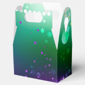 Mardi Gras Festive Paarse Achtergrond Bedankdoosjes (Geopend)