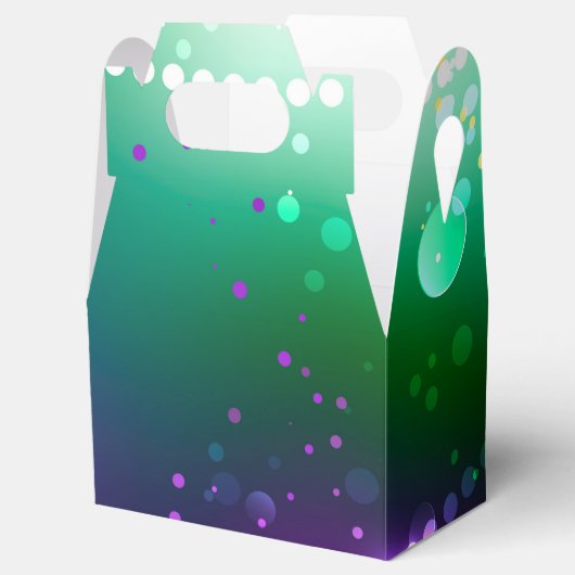 Mardi Gras Festive Paarse Achtergrond Bedankdoosjes (Geopend)
