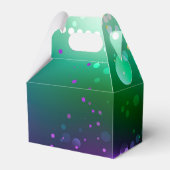 Mardi Gras Festive Paarse Achtergrond Bedankdoosjes (Voorkant Zijde)