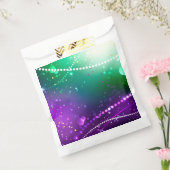 Mardi Gras Festive Paarse Achtergrond Bedankzakje (Gezegeld)