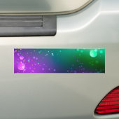 Mardi Gras Festive Paarse Achtergrond Bumpersticker (Op auto)