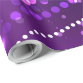 Mardi Gras Festive Paarse Achtergrond Cadeaupapier (Rol Hoek)