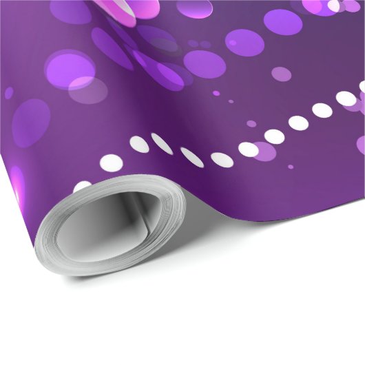 Mardi Gras Festive Paarse Achtergrond Cadeaupapier (Rol Hoek)