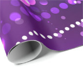 Mardi Gras Festive Paarse Achtergrond Cadeaupapier (Rol Hoek)