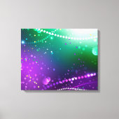 Mardi Gras Festive Paarse Achtergrond Canvas Afdruk (Voorkant)