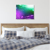 Mardi Gras Festive Paarse Achtergrond Canvas Afdruk (Insitu (Slaapkamer))