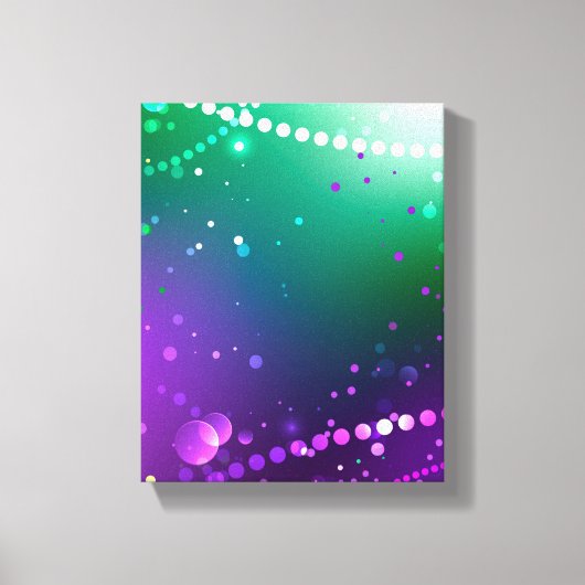 Mardi Gras Festive Paarse Achtergrond Canvas Afdruk (Voorkant)