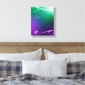 Mardi Gras Festive Paarse Achtergrond Canvas Afdruk (Insitu (Slaapkamer))