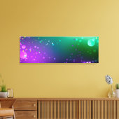 Mardi Gras Festive Paarse Achtergrond Canvas Afdruk (Insitu (Woonkamer))
