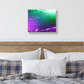 Mardi Gras Festive Paarse Achtergrond Canvas Afdruk (Insitu (Slaapkamer))