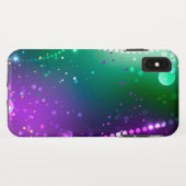 Mardi Gras Festive Paarse Achtergrond Case-Mate iPhone Case (Achterkant (horizontaal))