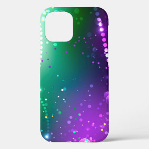 Mardi Gras Festive Paarse Achtergrond Case-Mate iPhone Case