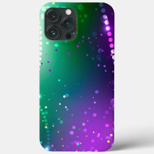 Mardi Gras Festive Paarse Achtergrond Case-Mate iPhone Case