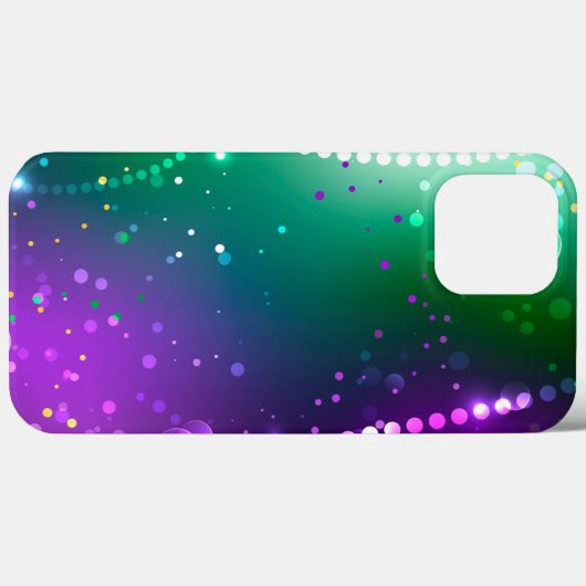 Mardi Gras Festive Paarse Achtergrond Case-Mate iPhone Case (Achterkant (horizontaal))