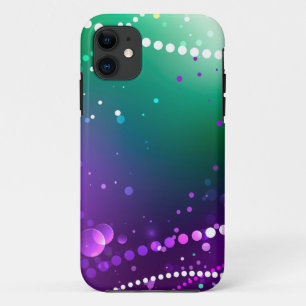 Mardi Gras Festive Paarse Achtergrond Case-Mate iPhone Case