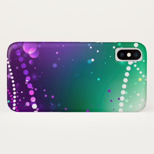 Mardi Gras Festive Paarse Achtergrond Case-Mate iPhone Case (Achterkant (horizontaal))