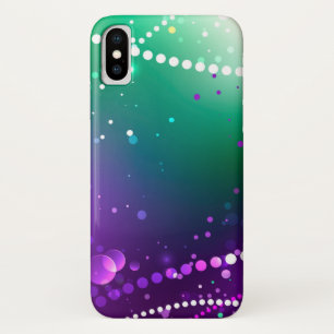 Mardi Gras Festive Paarse Achtergrond Case-Mate iPhone Case