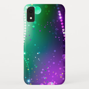 Mardi Gras Festive Paarse Achtergrond Case-Mate iPhone Case
