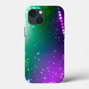 Mardi Gras Festive Paarse Achtergrond Case-Mate iPhone Case