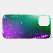 Mardi Gras Festive Paarse Achtergrond Case-Mate iPhone Case (Achterkant (horizontaal))