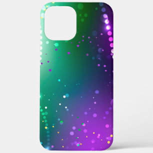 Mardi Gras Festive Paarse Achtergrond Case-Mate iPhone Case