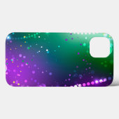 Mardi Gras Festive Paarse Achtergrond Case-Mate iPhone Case (Achterkant (horizontaal))