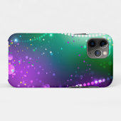 Mardi Gras Festive Paarse Achtergrond Case-Mate iPhone Case (Achterkant (horizontaal))