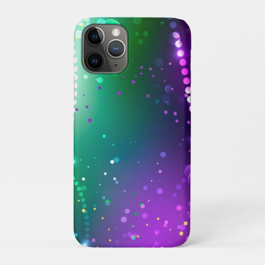 Mardi Gras Festive Paarse Achtergrond Case-Mate iPhone Case (Achterkant)