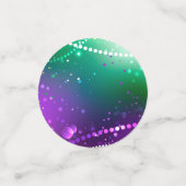 Mardi Gras Festive Paarse Achtergrond Confetti (Kleine voorkant)