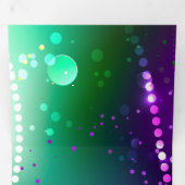 Mardi Gras Festive Paarse Achtergrond Drieluik Aankondiging (Binnenzijde eerst)