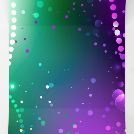 Mardi Gras Festive Paarse Achtergrond Drieluik Aankondiging (Binnenkant midden)