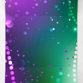 Mardi Gras Festive Paarse Achtergrond Drieluik Wenskaart (Binnenkant midden)