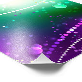 Mardi Gras Festive Paarse Achtergrond Foto Afdruk (Hoek)