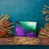 Mardi Gras Festive Paarse Achtergrond Fotoplaat (Zijkant)