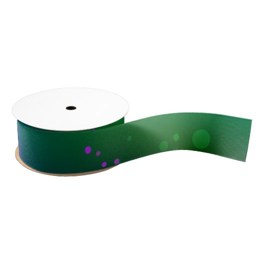 Mardi Gras Festive Paarse Achtergrond Grosgrain Lint (Spoel)