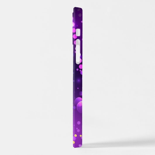 Mardi Gras Festive Paarse Achtergrond iPhone Hoesje (Linkerkant)