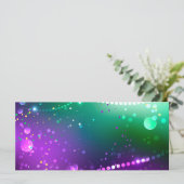 Mardi Gras Festive Paarse Achtergrond Kaart (Staand voorkant)
