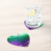 Mardi Gras Festive Paarse Achtergrond Kartonnen Onderzetters (Insitu)