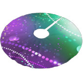 Mardi Gras Festive Paarse Achtergrond Kerstboom Rok (Gekanteld)