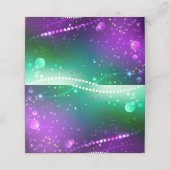 Mardi Gras Festive Paarse Achtergrond Klantenkaartje (Buitenkant ongevouwen)