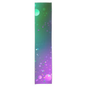 Mardi Gras Festive Paarse Achtergrond Korte Tafelloper (Voorkant)