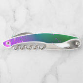 Mardi Gras Festive Paarse Achtergrond Kurkentrekker (Achterkant)