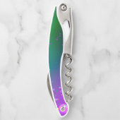 Mardi Gras Festive Paarse Achtergrond Kurkentrekker (Achterkant)