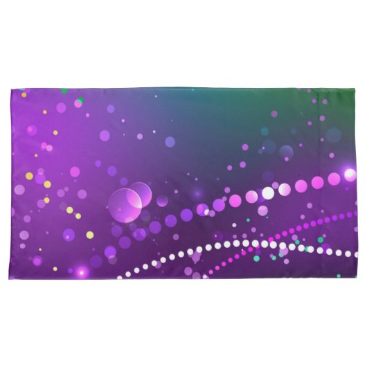 Mardi Gras Festive Paarse Achtergrond Kussensloop (Voorkant-Rechts)