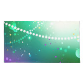 Mardi Gras Festive Paarse Achtergrond Kussensloop (Achterkant)