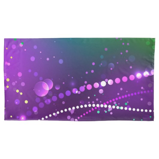 Mardi Gras Festive Paarse Achtergrond Kussensloop (Voorkant)