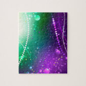 Mardi Gras Festive Paarse Achtergrond Legpuzzel (Verticaal)