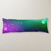 Mardi Gras Festive Paarse Achtergrond Lichaamskussen (Achterkant)