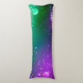 Mardi Gras Festive Paarse Achtergrond Lichaamskussen (Voorkant Verticaal)