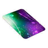 Mardi Gras Festive Paarse Achtergrond Magneet (Rechterzijde)
